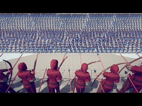 RAINING ARROWS ARCHER vs. MELEE 100x | TABS - Totally Accurate Battle Simulator