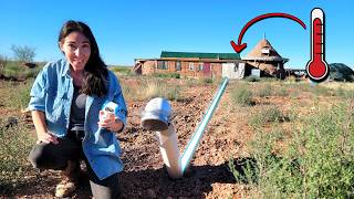 Zero Electricity Cooling! Testing Earth Tube Temperatures In The Desert