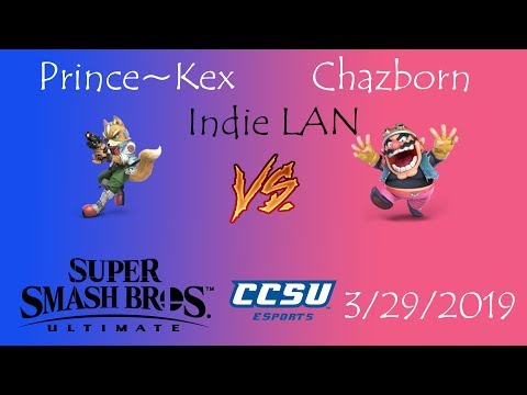 Indie LAN CCSU Smash Ultimate Tournament - Prince~Kex (Fox) vs Chazborn (Wario)