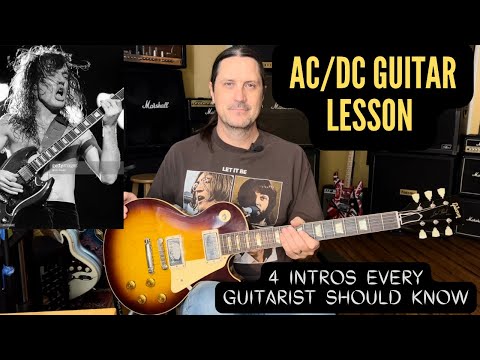 AC/DC Guitar Lesson - 4 AC/DC Intros Every Guitarist Should Know!
