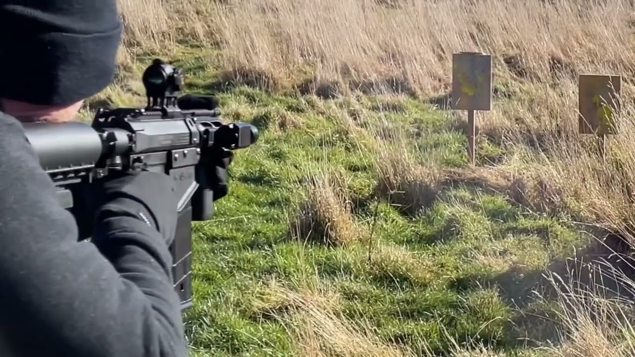 Valken M17 Magfed shooting/ testing high velocity with paintballs