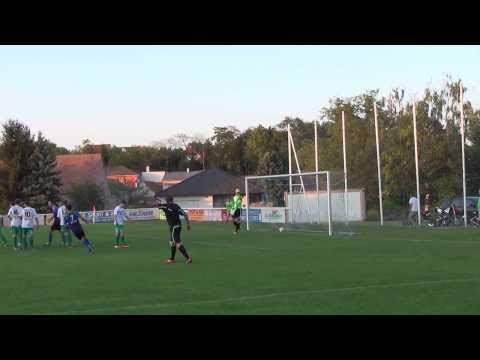 Ladislav Szijjarto stellt in der 75.Minute auf 3:1 für Steinbrunn gegen Illmitz