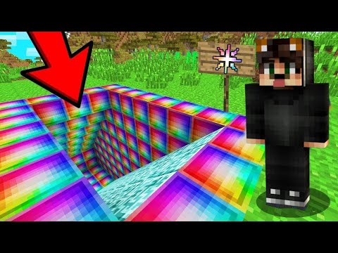 1000$ GİZLİ UZAY YERALTI RENGARENK GEÇİT! 😱 - Minecraft