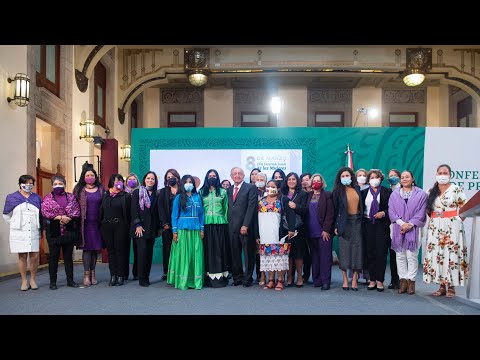 Día Internacional de las Mujeres. Conferencia presidente AMLO