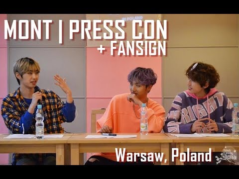 [181110] MONT | PRESS CON in Warsaw, Poland