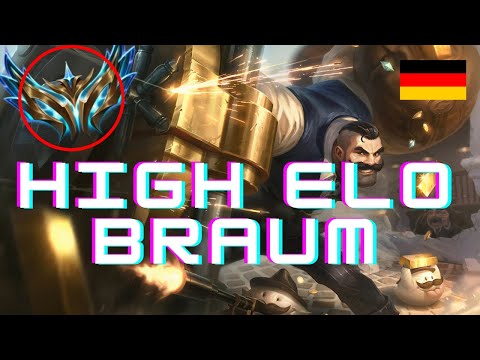 Braum Guide german Challenger 🥇 Support High Elo Gameplay Analyse Tipps Runen 2022 Ranked SUP DIFF?