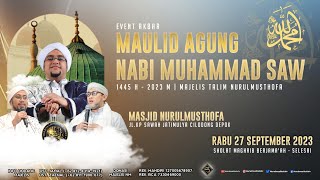 Download lagu 🔴 LIVE | Maulid Agung Baginda Nabi Muhammad SAW 1445 H | Masjid Nurul Musthofa | Rabu, 27 Sept 2023 mp3