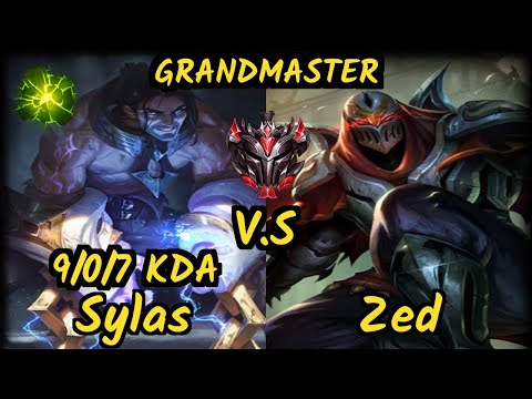 Abbedagge (SYLAS) vs ZED - 9/0/7 KDA MID GAMEPLAY - EUW Ranked GRANDMASTER