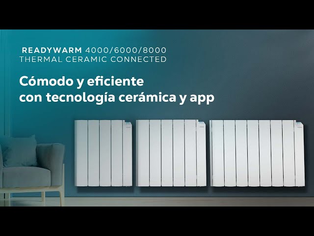 Radiateur électrique Cecotec ReadyWarm 4000 1000W 12 m² contrôle WiFi écran LCD modes multiples video