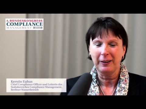Bundeskongress Compliance Management 2013 - Interview mit Kerstin Euhus, Berliner Wasserbetriebe