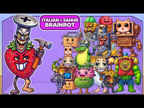 Merge Fellas Mixed Brainrot ( Italian Brainrot+Sahur Brainrot ) Gameplay Reaching Max Level