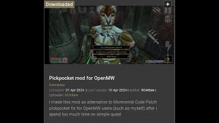 PatricianTV explain the problem with Morrowind Pickpocket