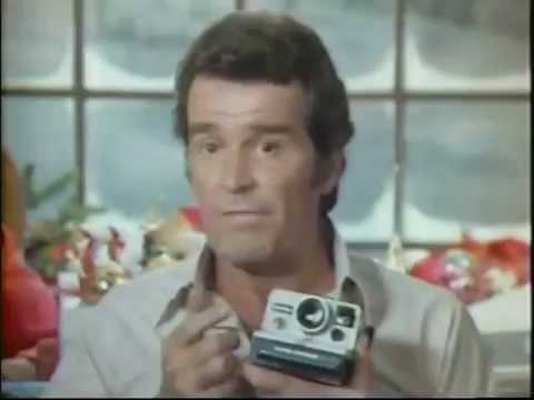 Polaroid One-Step ad w/James Garner & Mariette Hartley, 1980