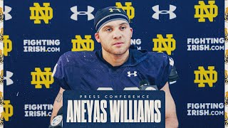 Aneyas Williams | Spring Practice Press Conference (3.27.24) | Notre Dame Football