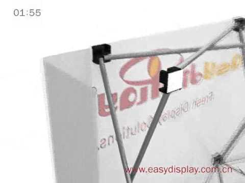 Сборка мобильного стенда Pop up тканевый