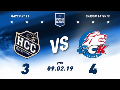 09.02.2019 HC La Chaux-de-Fonds - GCK Lions (3-4) TB