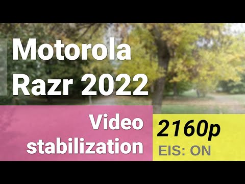 4K 2160p 30fps (ultrawide camera) - Motorola Razr 2022 video stabilization sample