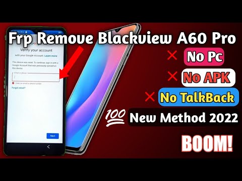 BOOM! How To Remove Frp Bypass  Blackview A60 pro