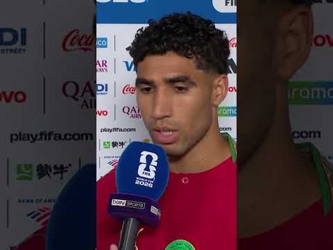 🥰🇲🇦 La fierté d'Hakimi après la victoire du Maroc contre Haïti !