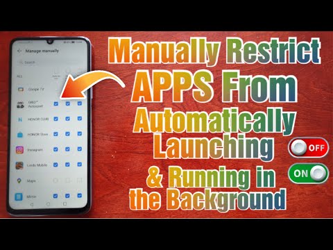 Honor X7 How to Restrict Automatic APP Launches On Startup|Helps to Stop Apps Running in Background