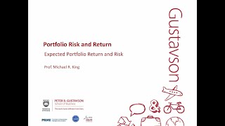 Michael R King COM371 12a Porfolio return and risk