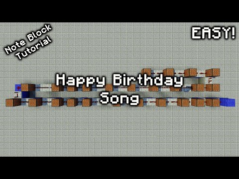 Candy Craft - Happy Birthday Song - Minecraft Note Block Tutorial