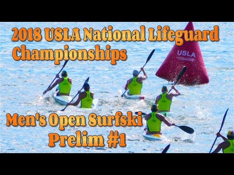 2018 USLA National Lifeguard Championships / Men's Open Surfski Prelim 1