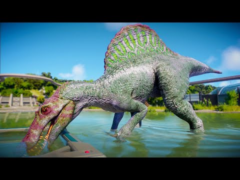 SPINOSAURUS vs BARYONYX vs SUCHOMIMUS - Jurassic World Evolution 2
