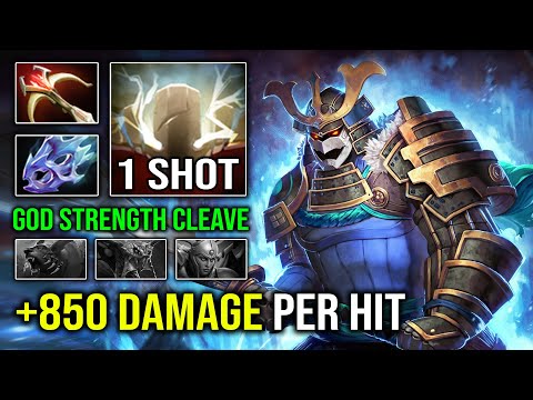 WTF +850 Damage Per Hit 1 Shot Cleave God Strength Sven with Insane 976 GPM Dota 2