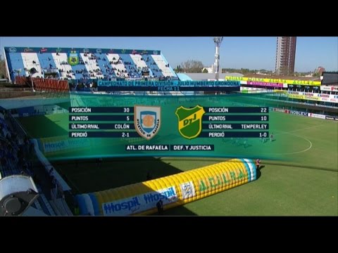 Fútbol en vivo. Atl. de Rafaela - Defensa y Justicia. Fecha 11 del Torneo de Primera División. FPT.