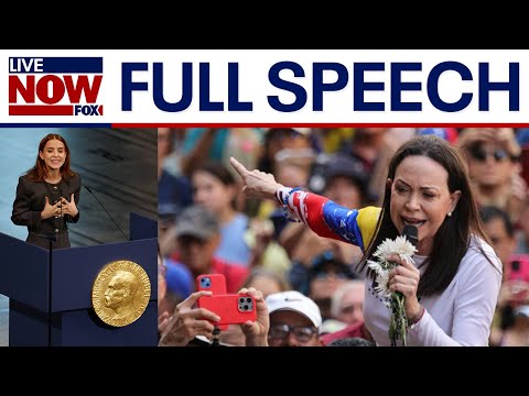 Video | Machado’s daughter accepts her Nobel Peace Prize