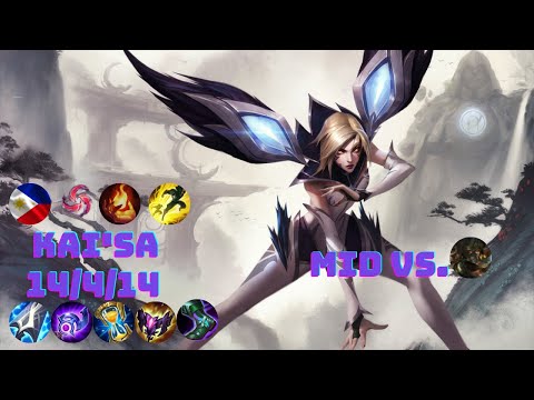 I tried the new Kai'sa on mid the full AP Kai'sa build (Kai'sa vs. Cassiopeia Mid)