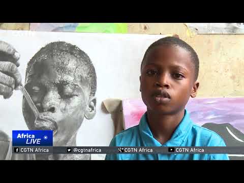 11-year-old artist becomes a sensation in Lagos Video