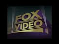 Fox Video Logo 1993