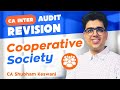 Cooperative Society Audit Revision CA Inter Audit CA Shubham Keswani AIR 8