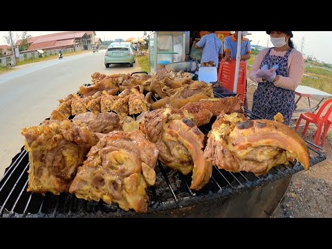 Wow! Yummy Yummy Street Foods Tour, grilled pigs noses and ears|Malis StreetFood Guide