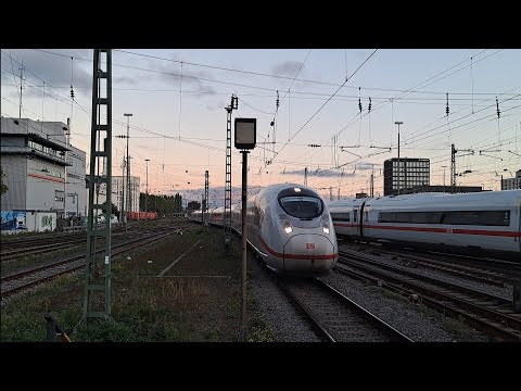 ICE 3 Neo (Br 408) Einfahrt in Mannheim Hbf