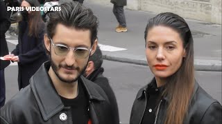 Pierre Niney & Natasha Andrews @ Paris 19 Janvier 2022 Fashion Week show Ami Alexandre Mattiussi