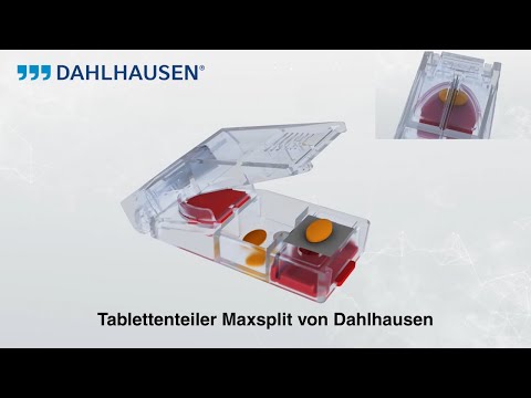 Tablettenteiler Maxsplit von Dahlhausen für Arztpraxis & Pflege - Tabletten präzise & einfach teilen