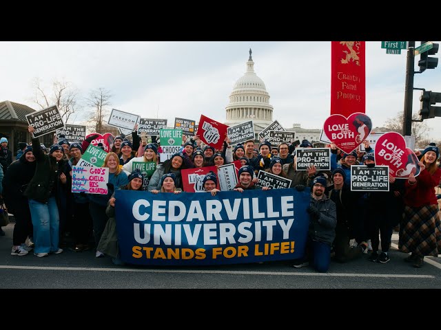Thumbnail for video titled: Cedarville University Standing for Life in Washington, D.C. | 2026