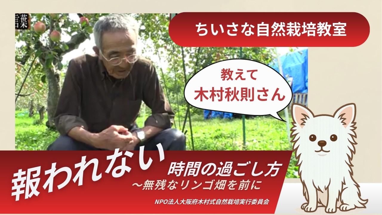 【自然栽培】報われない時間の過ごし方【木村秋則さん】
