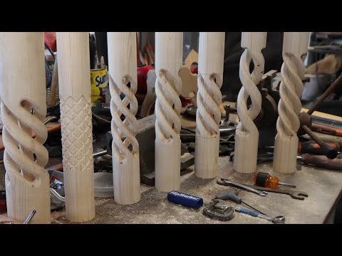 Making Decorative Wooden Spirals Using Sears Craftsman Router Crafter