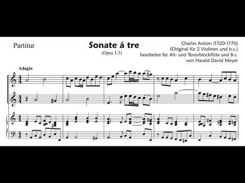 Charles Avison – Sonate á tre, Opus 1,5