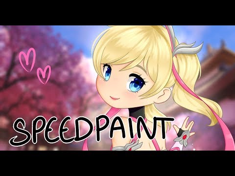 Pink Mercy .:Speedpaint:. (Overwatch)