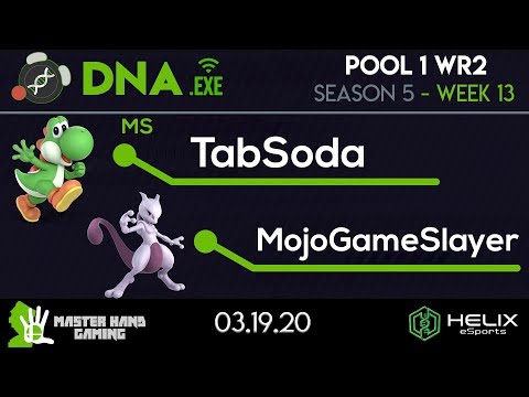 DNA.EXE S5:W13 - MS | TabSoda (Yoshi) vs MojoGameSlayer (Mewtwo) - Pool 1 WR2