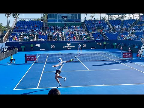 Kovacevic vs Moreno de Alboran Delray Beach Court Level View Highlights [4K 60fps]