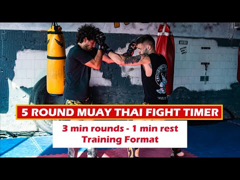 Muay Thai Round Timer | 3 Min Fight, 1 Min Rest | High-Intensity Training Format