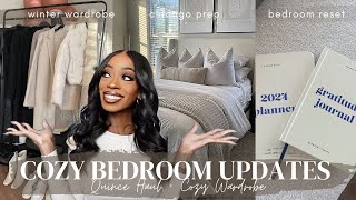 COZY, NEUTRAL APARTMENT BEDROOM UPDATES | WINTER WARDROBE | QUINCE HAUL | VLOG 2023