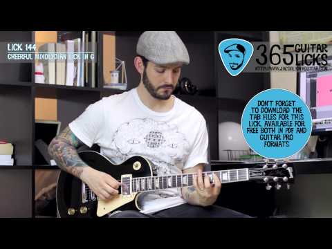 Lick 144/365 - Cheerful Mixolydian Lick in G | 365 Guitar Licks Project