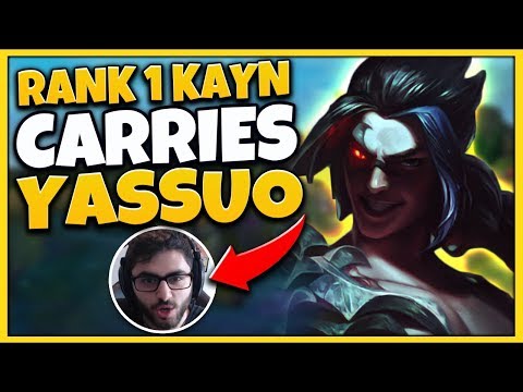 #1 KAYN WORLD CARRIES YASSUO IN CHALLENGER (DUO WITH MOE) - League of Legends